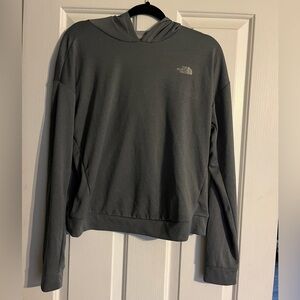 The North Face women’s Charcoal Crewneck Hoodie Sweatshirt size large